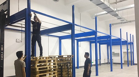 喜讯|百奥泰公司第一期广州仓储货架已进入安装阶段